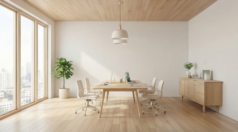 Bright Scandinavian Workspace