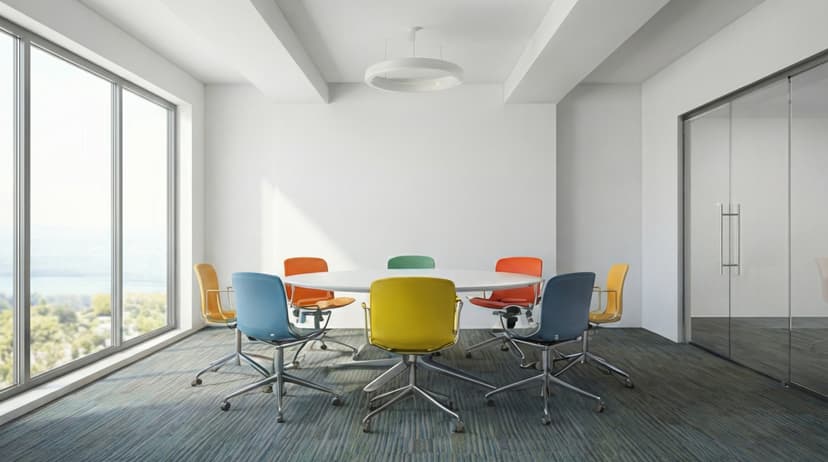 Colorful Team Meeting Room